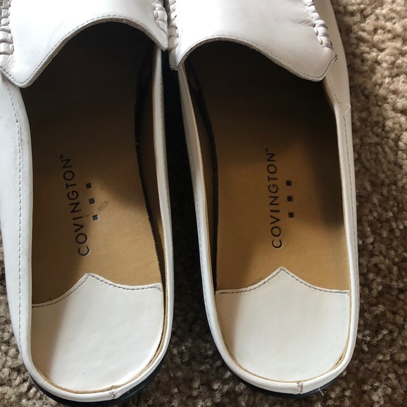 Spring time White Covington loafer slides - Picture 3 of 8